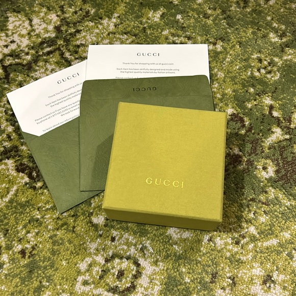 Gucci Accessories - Gucci canvas box, two Gucci envelopes